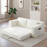 Convertible Corduroy Memory Foam Loveseat Sofa Bed - Omega Lifestyles