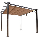 Retractable Aluminum Patio Pergola With Shade Canopy