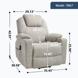 Power Lift Recliner Chair With Massage Lumbar Heat - Omega Lifestyles