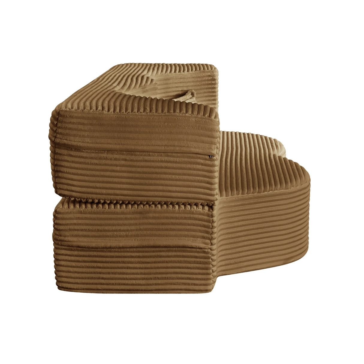 Full Size Folding Plush Corduroy Sleeper Sofa Bed With Pillows - Omega Lifestyles