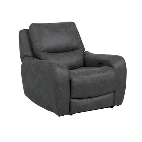 Contemporary Power Recliner Oversized Seat Soft Track Arms - Omega Lifestyles