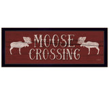 Moose Crossing Multicolor Printed Wall Art Poster - Omega Lifestyles