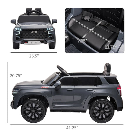 12V Licensed Chevrolet Tahoe Kids Ride-On Electric Car - Omega Lifestyles