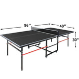 Foldable Mid-Size Table Tennis Table Set With Accessories - Omega Lifestyles