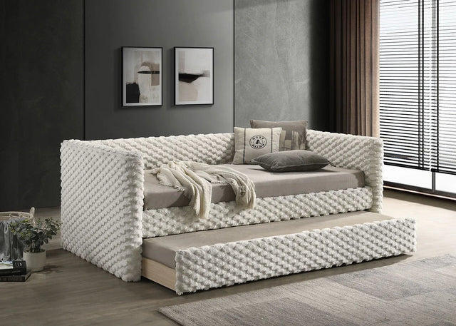 Transitional Twin Daybed With Roller Slat Trundle - Omega Lifestyles