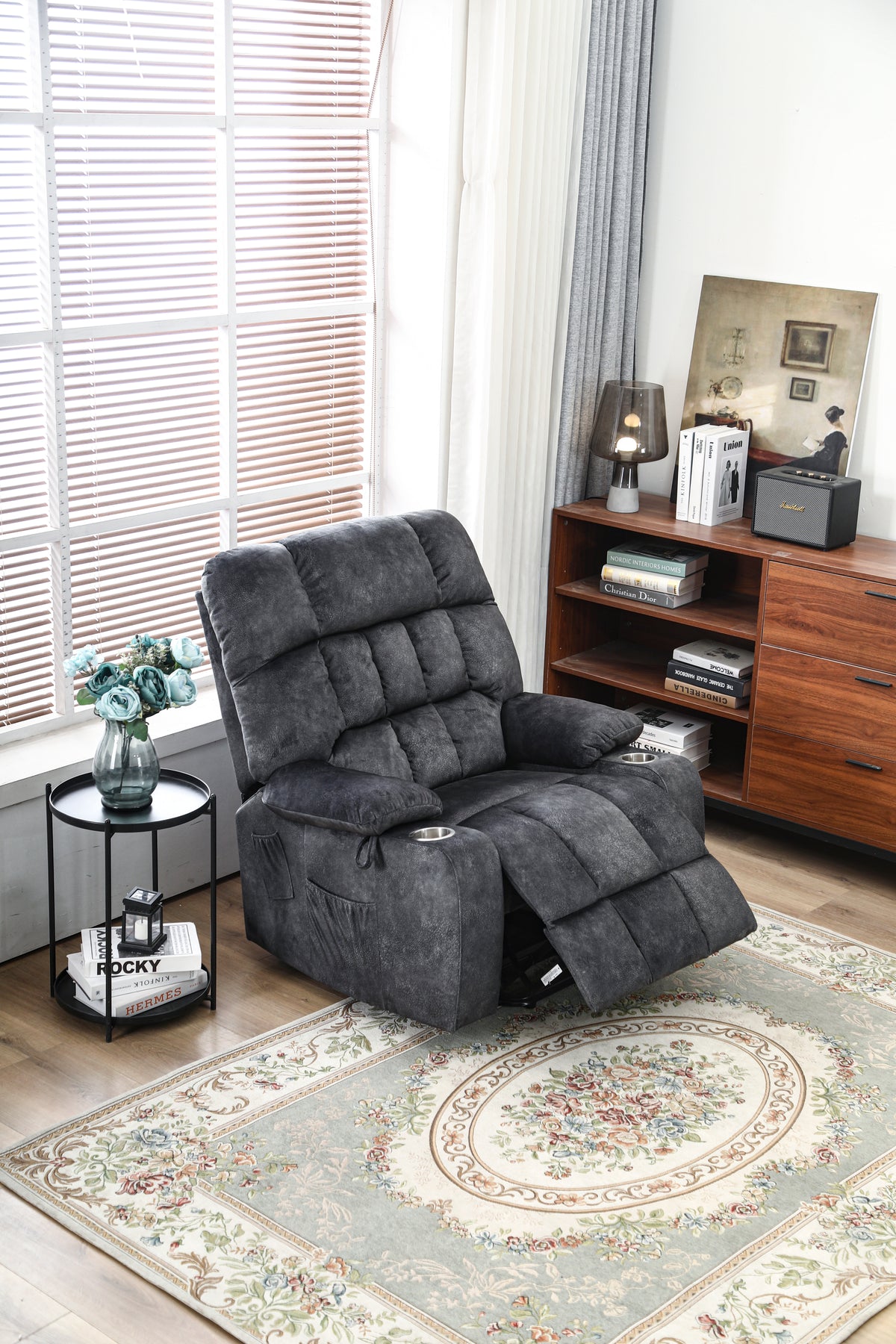 Power Lift Massage Chair With Heat And High-Density Foam