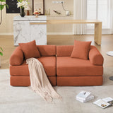 Modular Folding Convertible Corduroy Sofa Bed - Omega Lifestyles