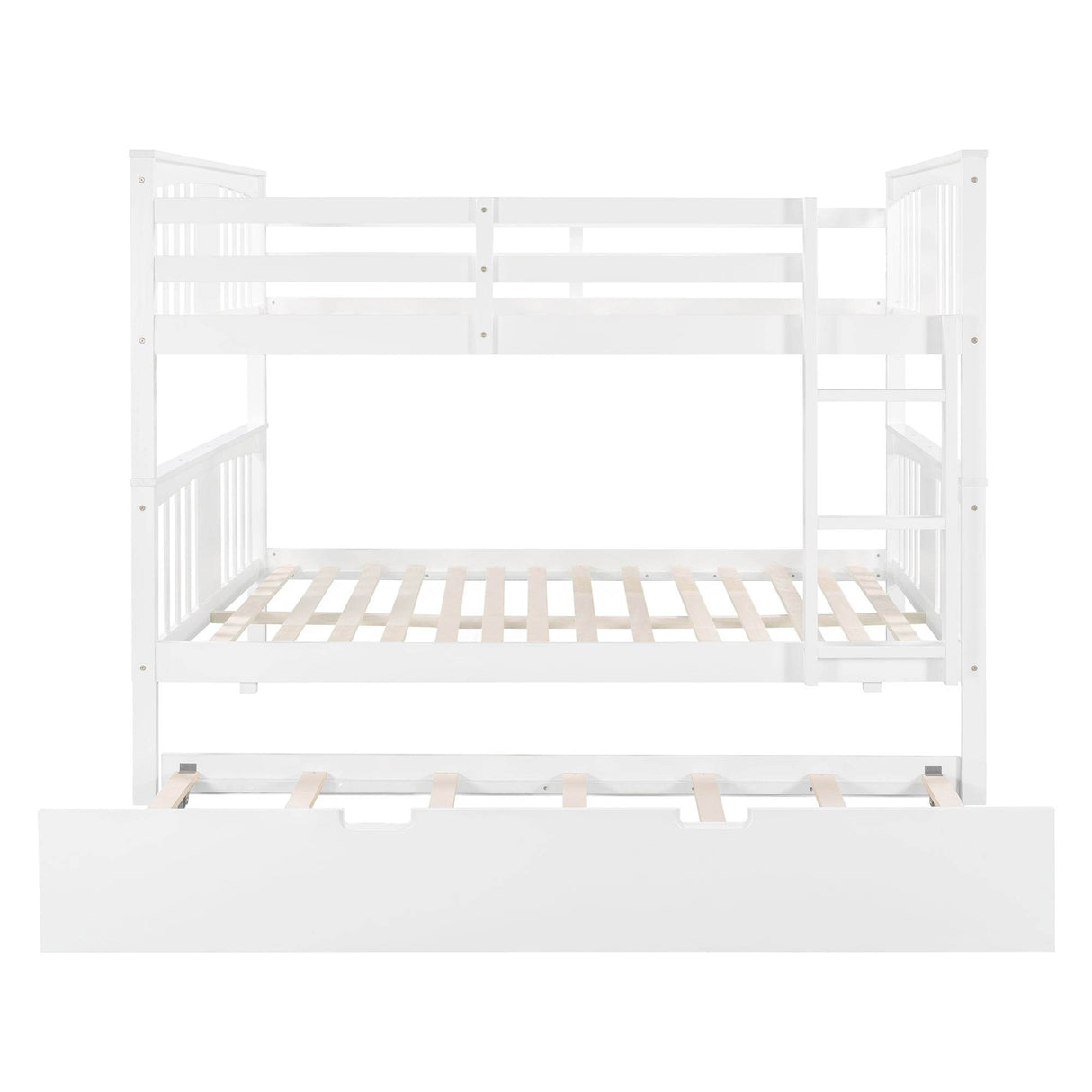 Full Over Full Solid Wood Bunk Bed With Trundle - Omega Lifestyles
