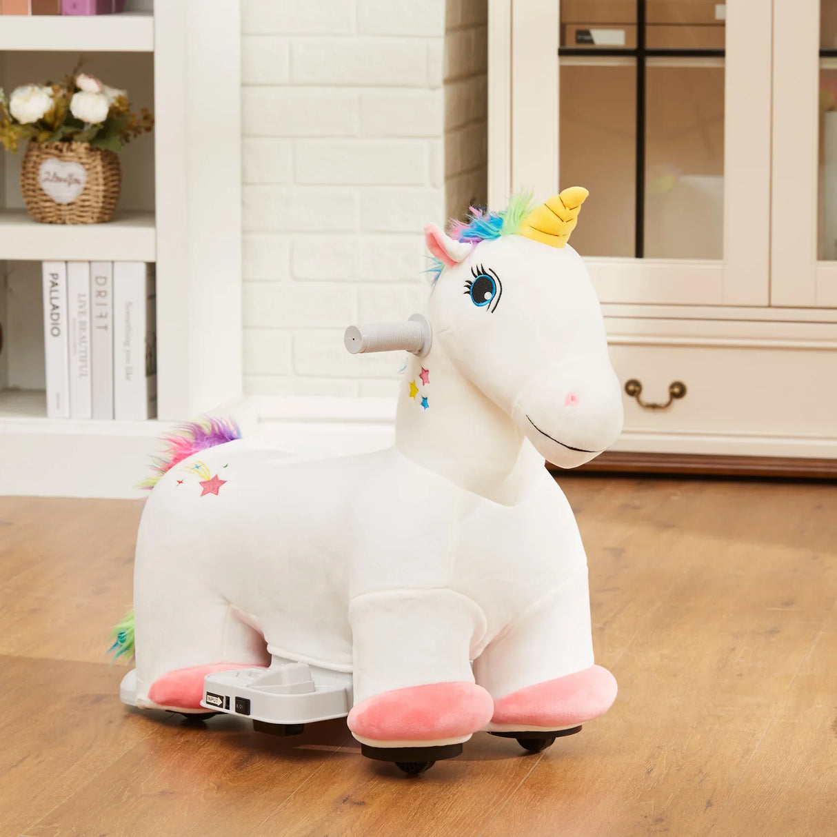 6V Battery Powered Kids Electric Ride-On Unicorn Toy - Omega Lifestyles
