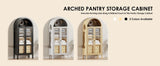 Modern Farmhouse Arched Sensor Light Storage Cabinet - Omega Lifestyles