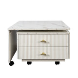 Extendable Swivel Square Coffee Table With Storage Drawers - Sleep Galleria