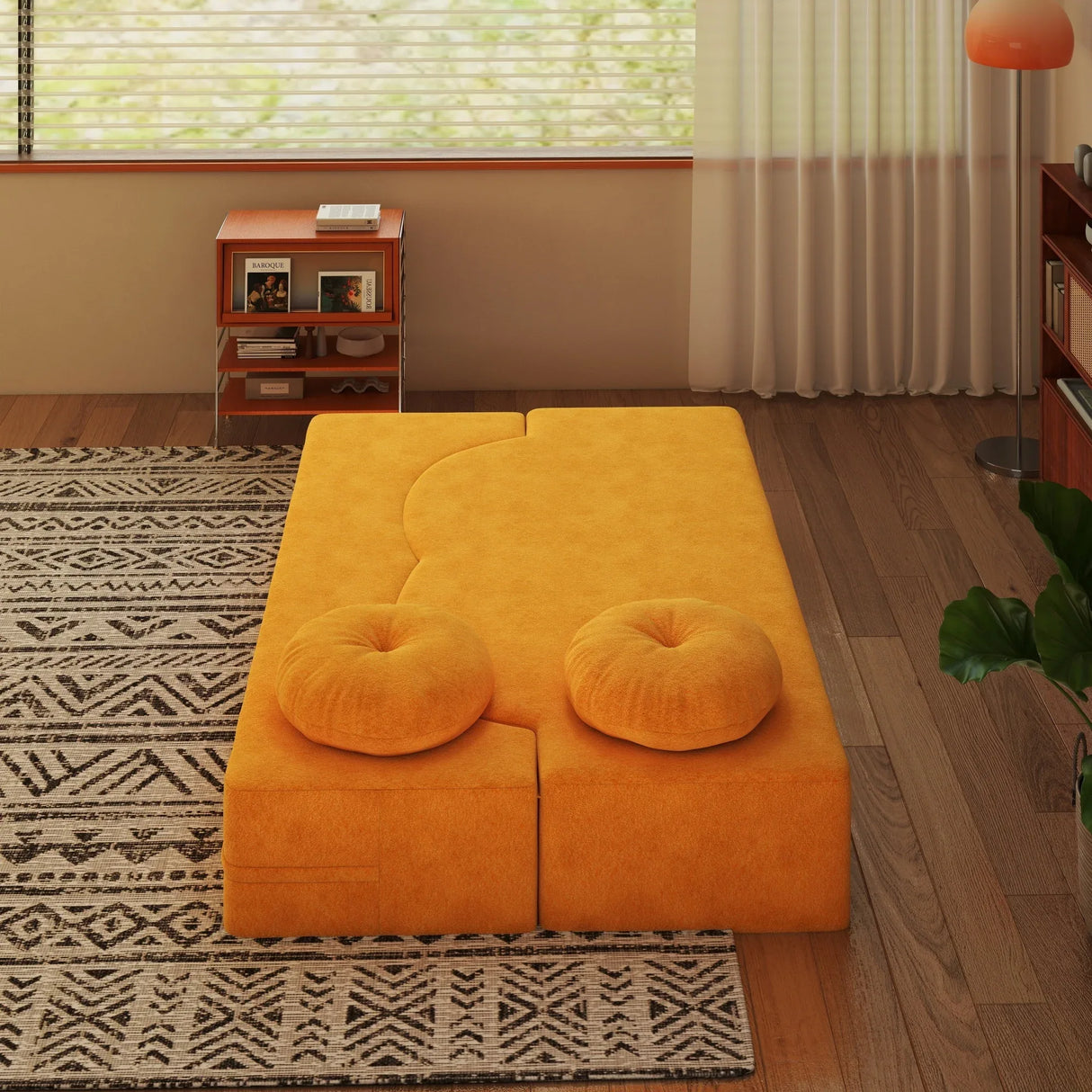 Foam Folding Twin Sleeper Sofa Bed With Pillow - Omega Lifestyles