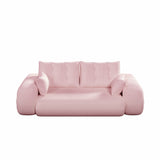 Multi-Functional Teddy Fabric Foam-Filled Sofa Bed