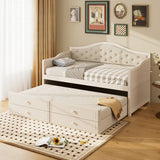 Twin Daybed With Pull-Out Trundle And Storage Drawers - Omega Lifestyles