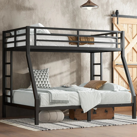 Metal Twin Over Full Heavy Duty Bunk Bed - Omega Lifestyles