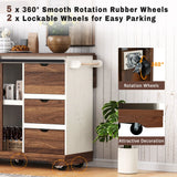 Farmhouse Sliding Barn Door Kitchen Island Cart - Omega Lifestyles
