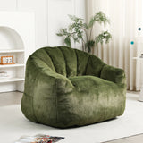 High-Density Foam Faux Fur Bean Bag Chair - Omega Lifestyles