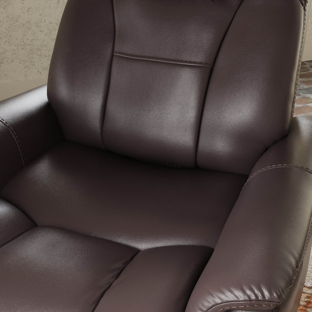 Swivel Glider Recliner With Manual Adjustable Headrest - Omega Lifestyles