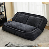 Adjustable 5-Position Medium-Soft Chenille Loveseat Sofa - Omega Lifestyles