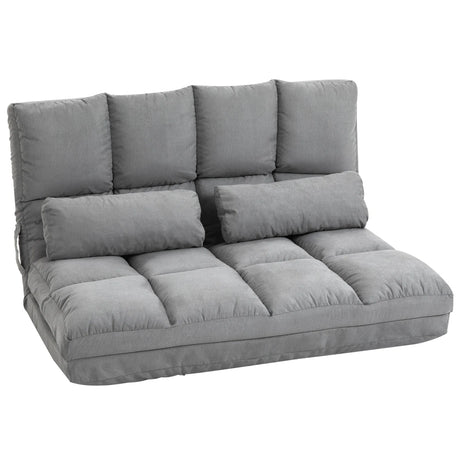 Adjustable Folding Floor Sofa Chair With Two Pillows - Omega Lifestyles