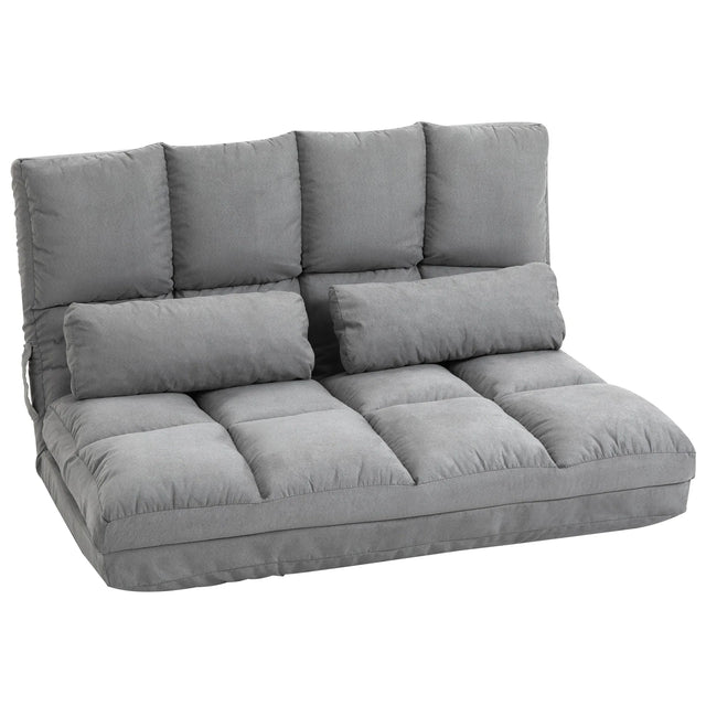 Adjustable Folding Floor Sofa Chair With Two Pillows - Omega Lifestyles