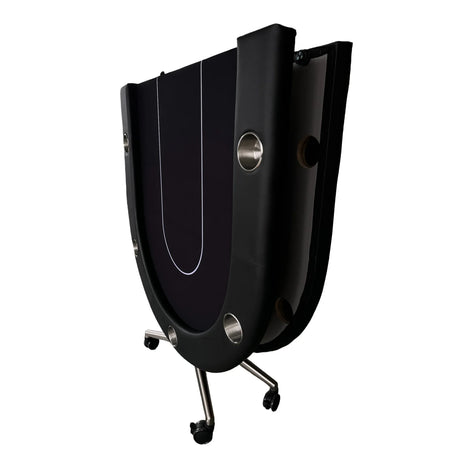 Foldable Modern 10-Inch 10-Player Poker Table - Omega Lifestyles