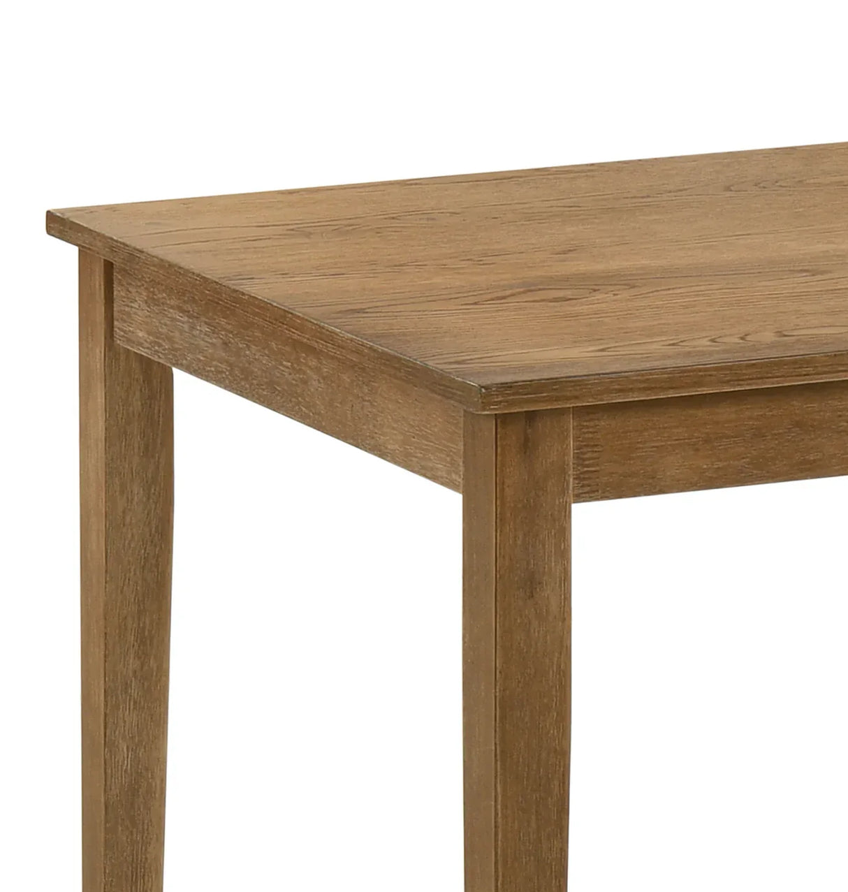 5PC Oak Finish Synthetic Wood Upholstered Dining Set - Omega Lifestyles