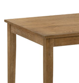 5PC Oak Finish Synthetic Wood Upholstered Dining Set - Omega Lifestyles