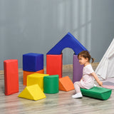 11-Piece Toddler Soft Foam Climbing Blocks Playset - Omega Lifestyles