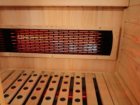 Hemlock Wood Low EMF FAR Infrared Sauna For Home Indoor - Omega Lifestyles