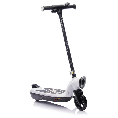 Kids Electric Scooter With Kickstand Bell Rear Brake And LED Lights - Omega Lifestyles