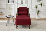 Oversized Chenille Fabric Recliner Lounge Chair With Storage - Omega Lifestyles