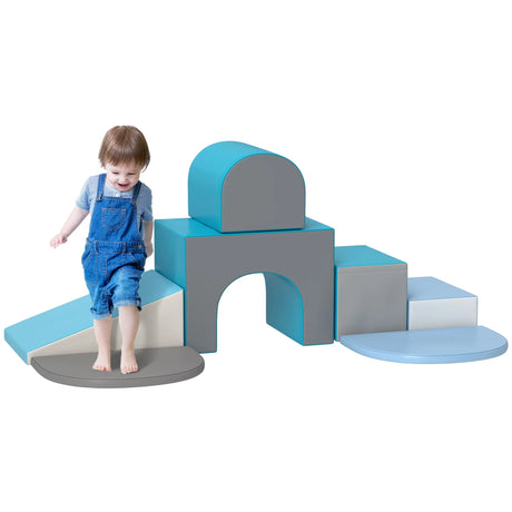 7-Piece Toddler Foam Playset Crawling Climber Toy - Omega Lifestyles