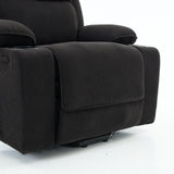 Medium-Firm Corduroy Remote-Controlled Heating Massage Recliner - Omega Lifestyles