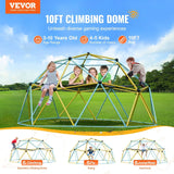 10FT Steel Geometric Climbing Dome With Swing And Hammock - Omega Lifestyles