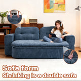 Modern Convertible Foam-Filled Sleeper Sofa Bed With Pillows - Omega Lifestyles