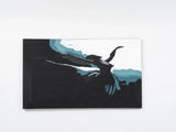 Oversized Hand-Painted Black Canvas Wall Art Painting - Omega Lifestyles