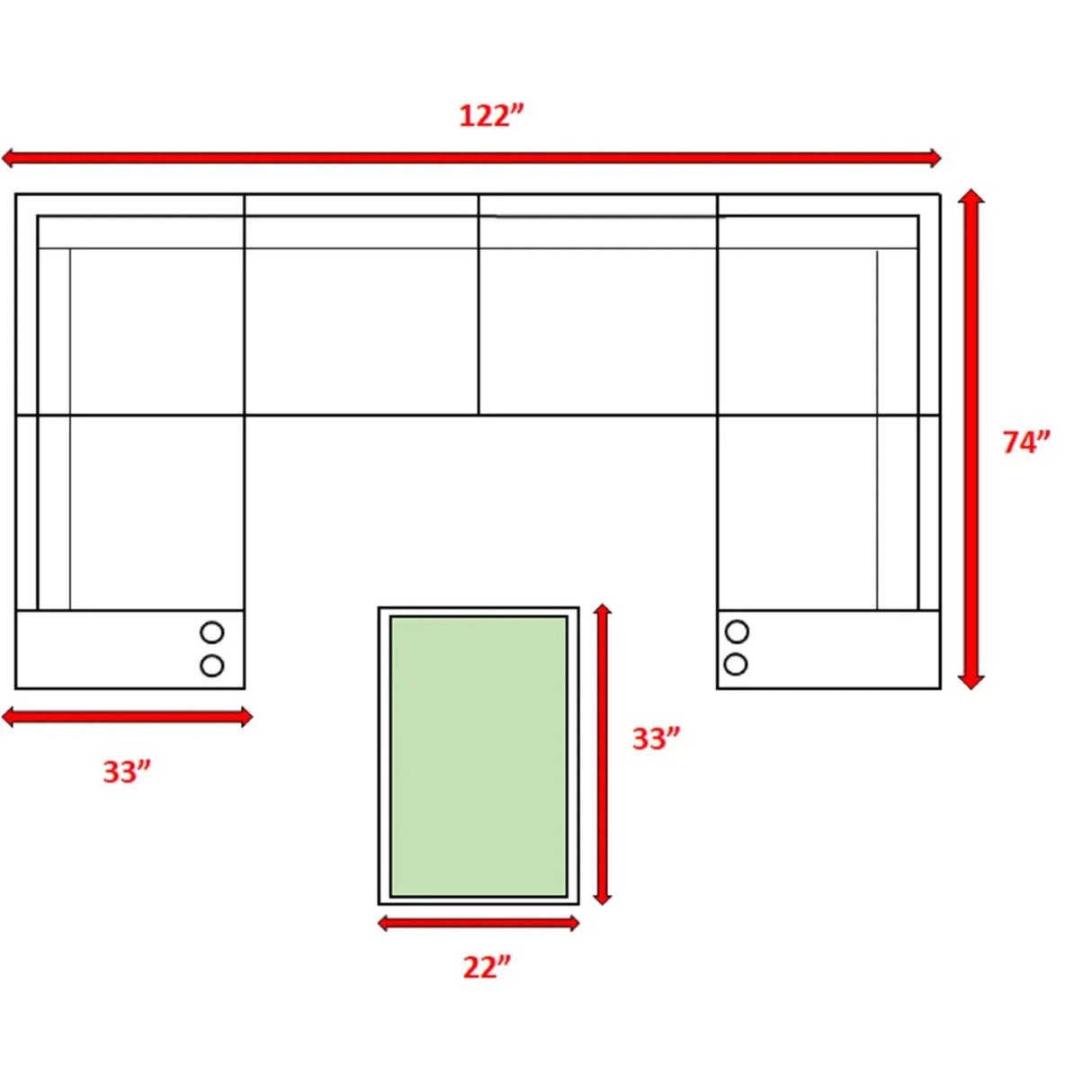 All-Weather 9-Piece Modular Wicker Seating Set With Cushions - Omega Lifestyles