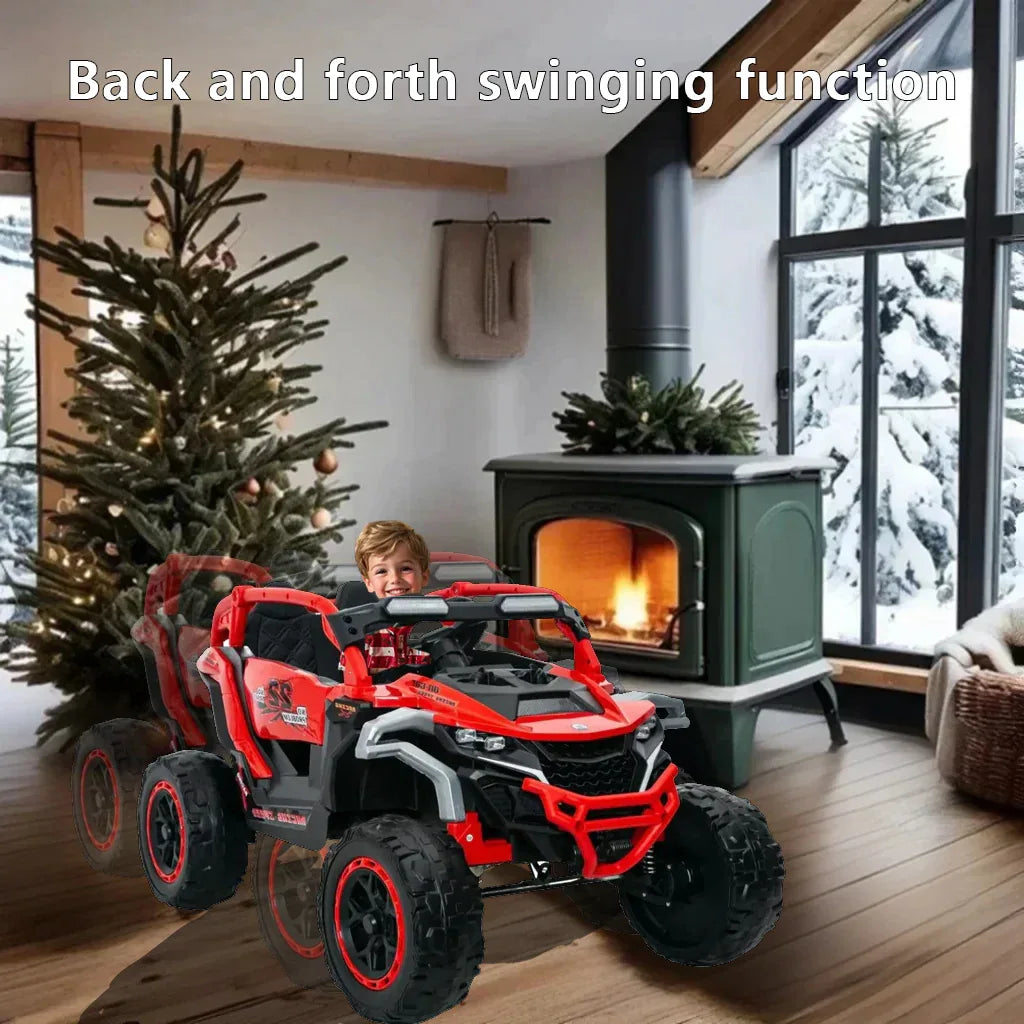 12V Remote Control Kids Electric Ride-On 2-Seater UTV - Omega Lifestyles
