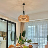 Boho Hemp Rope Hand-Woven Pendant Light - Omega Lifestyles