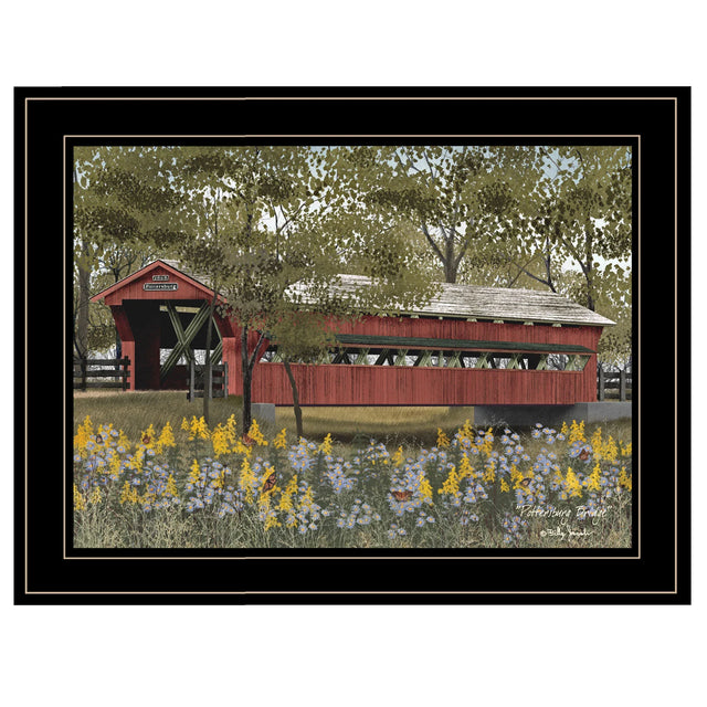 Framed Multicolor Pottersburg Bridge Wall Art Decor - Omega Lifestyles