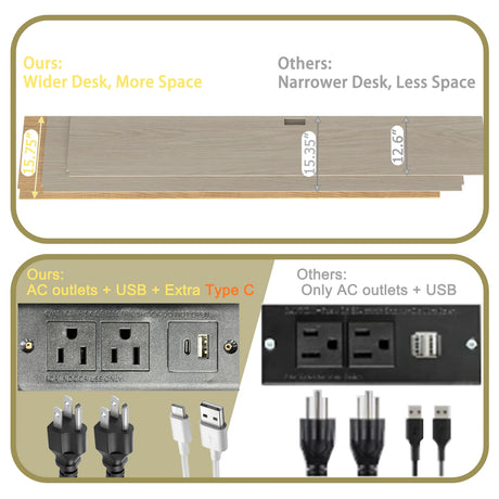 Full Over Twin Metal Bunk Bed With Desk Charging Station - Omega Lifestyles