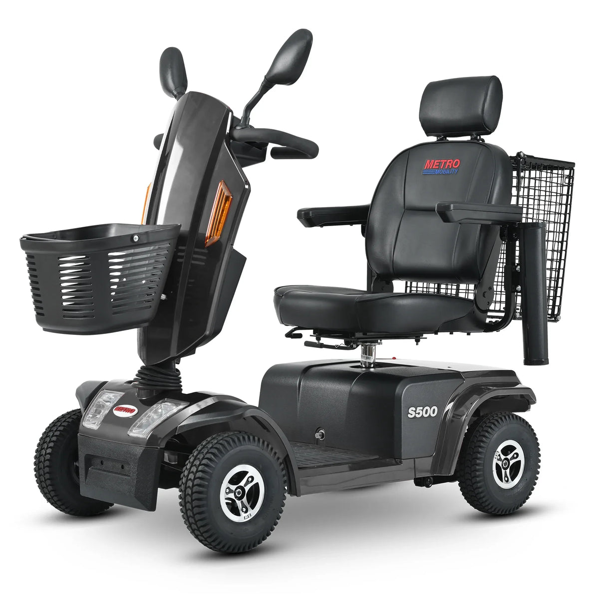 Heavy Duty Metal Mobility Scooter With Pneumatic Tires - Omega Lifestyles