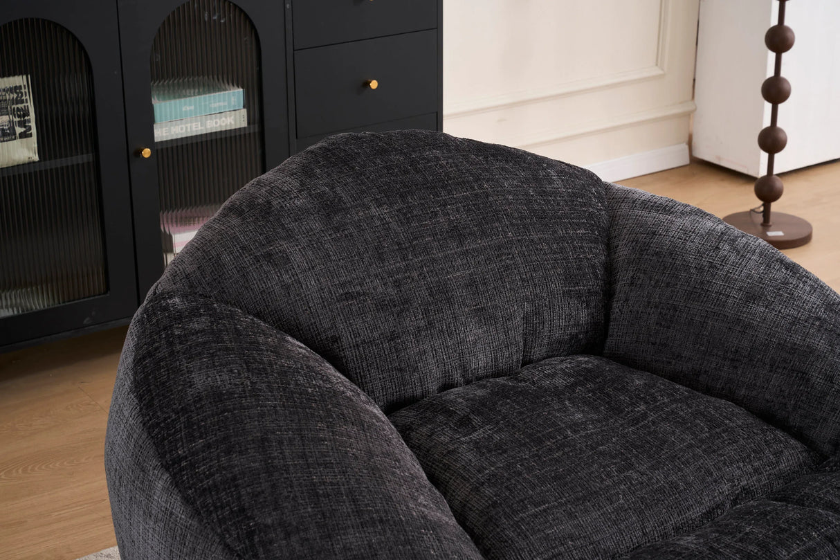 Extra Soft Chenille Memory Foam Bean Bag Chair - Omega Lifestyles