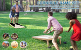Solid Wood Tailgate Size Cornhole Set With Bean Bags - Omega Lifestyles