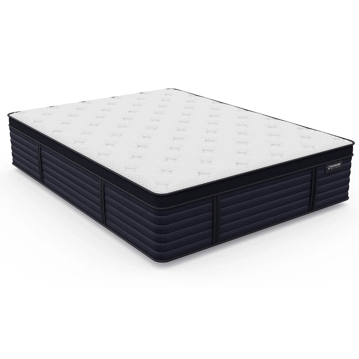 Medium 14.5-Inch Latex Hybrid Cool-Touch Queen Mattress - Omega Lifestyles