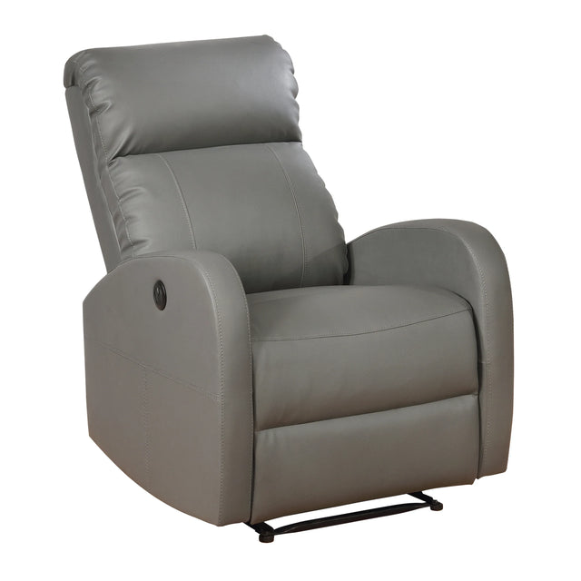 Electric Power Recliner Chair With USB Charging And Leather Upholstery - Omega Lifestyles