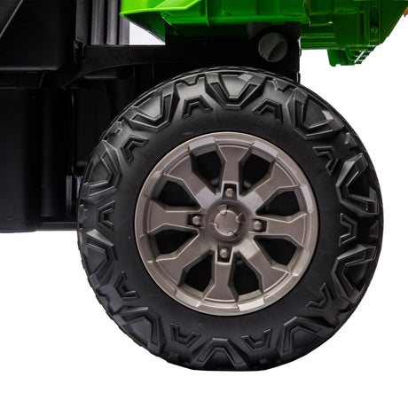 24V Two-Seater Remote Control Ride On Dump Truck - Omega Lifestyles