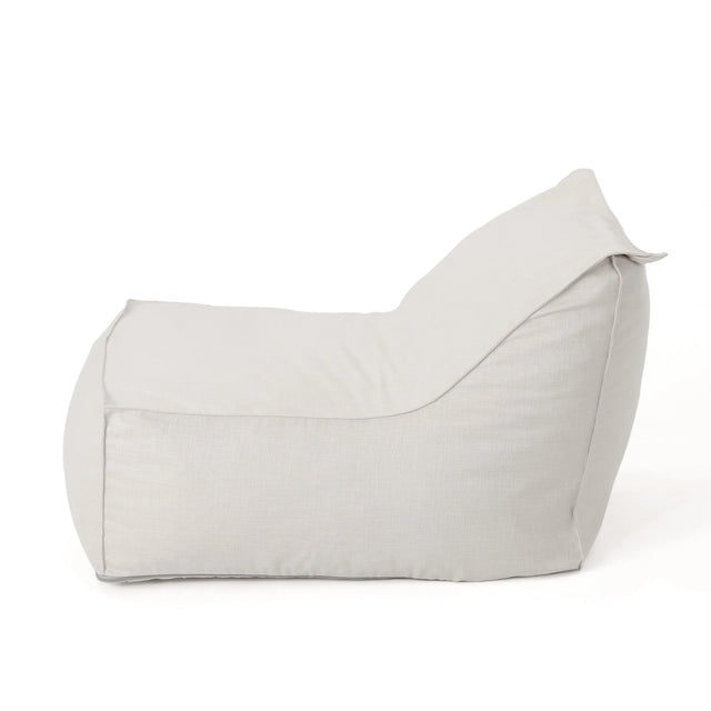 Water Resistant Foam Filled Khaki Bean Bag Chair - Omega Lifestyles