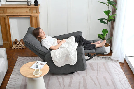 Power Swivel Rocker Recliner Chair With USB Ports - Omega Lifestyles